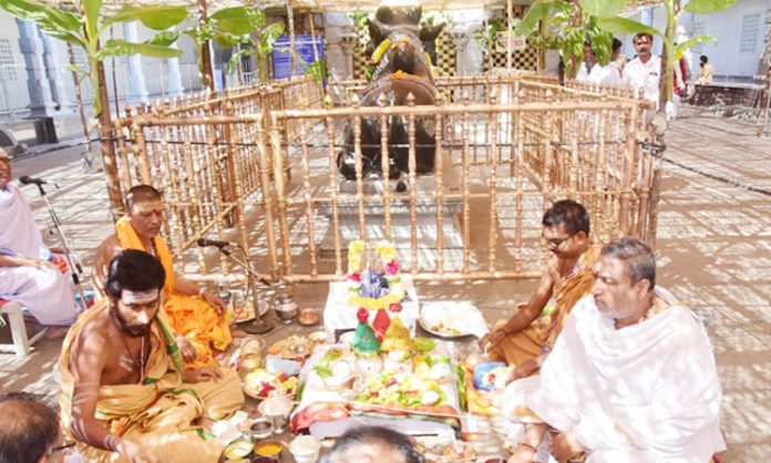 Initiation of Shivratri celebrations in Yadadri