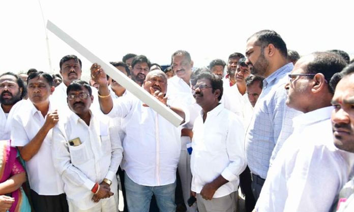 Minister Gangula Kamalakar visit to Manair River Front