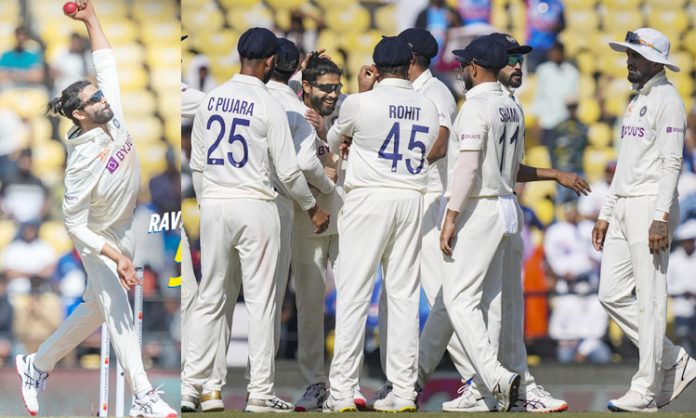 India's first innings was 77 runs for the loss of a wicket