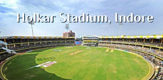 Third test in Indore stadium