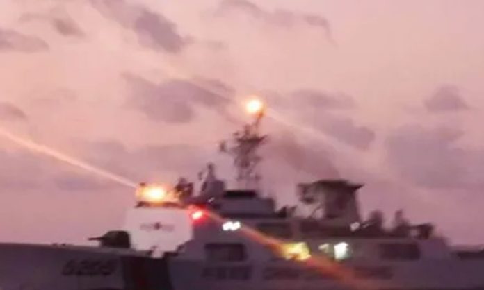 Chinese military grade laser attack on Philippine ship