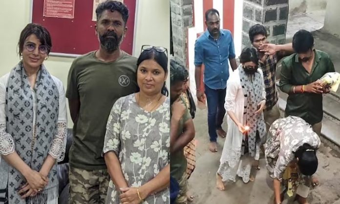 Samantha visited palani subramanyam swamy temple