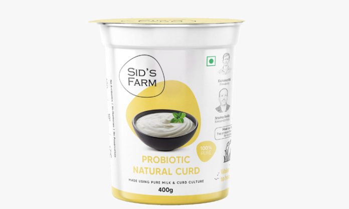Sid's Farm launches Probiotic Natural Curd