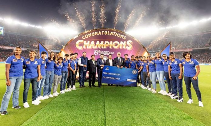 BCCI Felicitate India W U19 Team