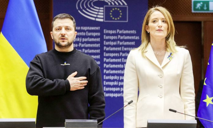 Zelensky addressed the EU Parliament