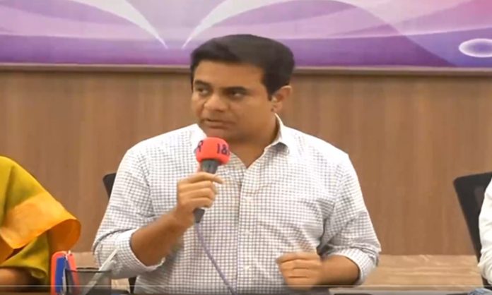 Minister KTR Press Meet on TSPSC Paper Leak