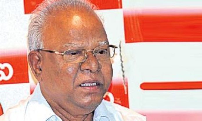 CPI leader Puvvada Nageswara Rao is seriously ill