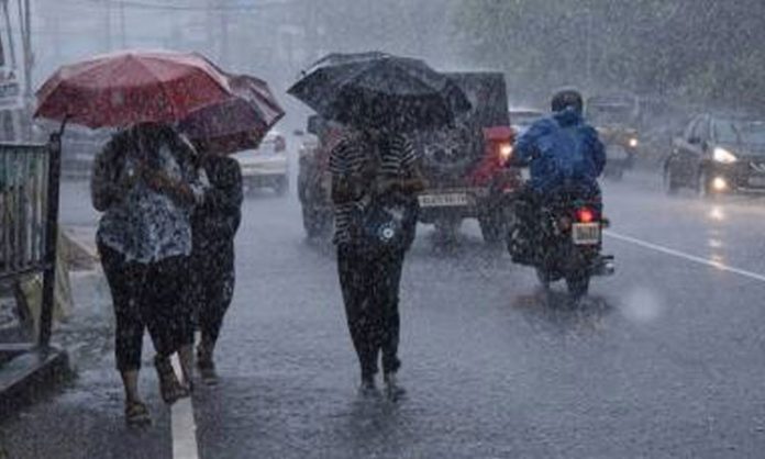 Rains in many parts of the Telangana for next three days
