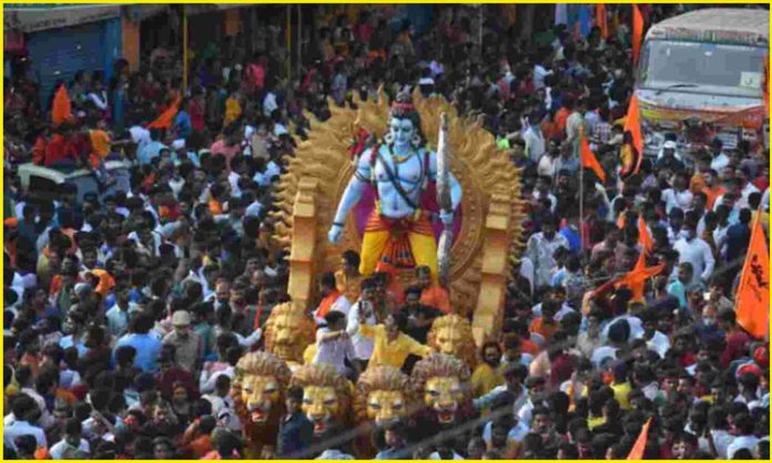 Shobhayatra starts from Rama temple in Sitarambagh