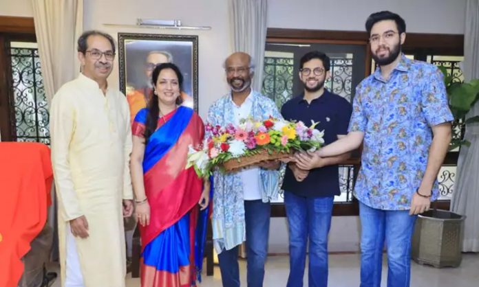 Superstar Rajinikanth meets Uddhav Thackeray