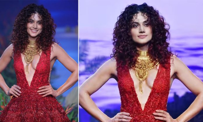 Taapsee pannu controversy ramp walk
