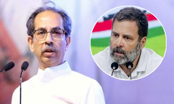 Uddhav Thackeray warning to Rahul Gandhi