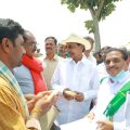 CM KCR tour hailstorm affected areas