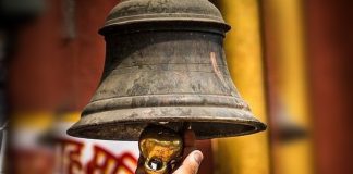 Why do we ring the bell in the temple