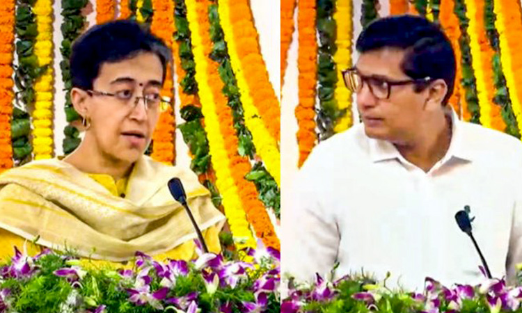 AAP's Atishi and Saurabh Bharadwaj sworn as Ministers