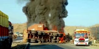 2 burnt alive after truck catches fire in MP
