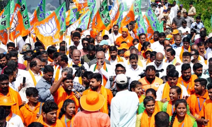 Telangana HC Permission to BJP's Maha Dharna