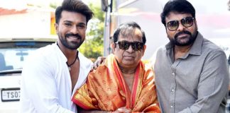 Ram Charan and Chiranjeevi congratulations to Brahmanandam