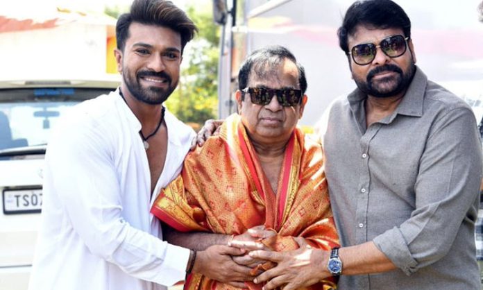 Ram Charan and Chiranjeevi congratulations to Brahmanandam