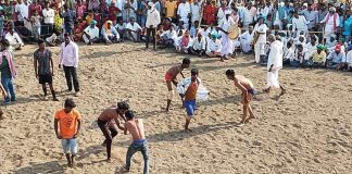 exciting wrestling matches in kamareddy