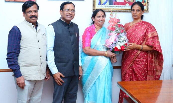 Professor M. Vijjulata is in-charge VC of Telangana Women's University