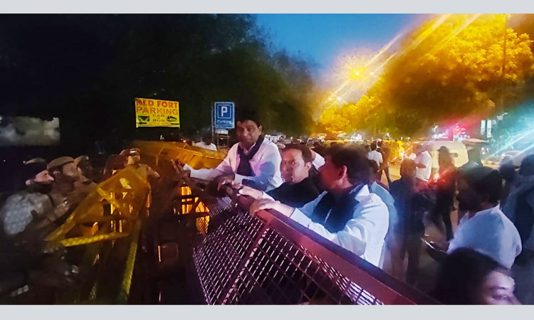 MPs from BRS, and opposition parties held a massive peace rally