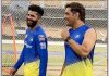 Dhoni and Jadeja are buzzing in the nets