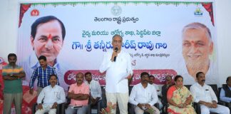 Minister Harish Rao distributes filaria kits to patients