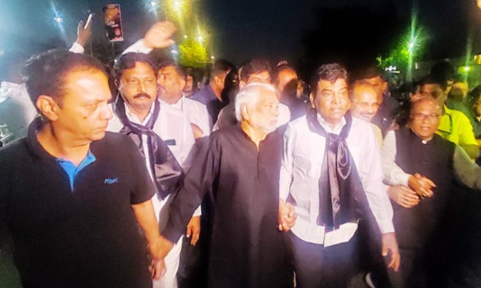 MPs from BRS, and opposition parties held a massive peace rally