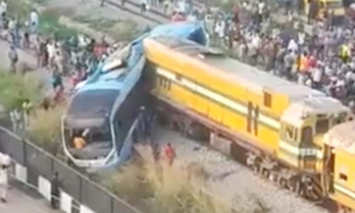 Train and bus crash Nigeria