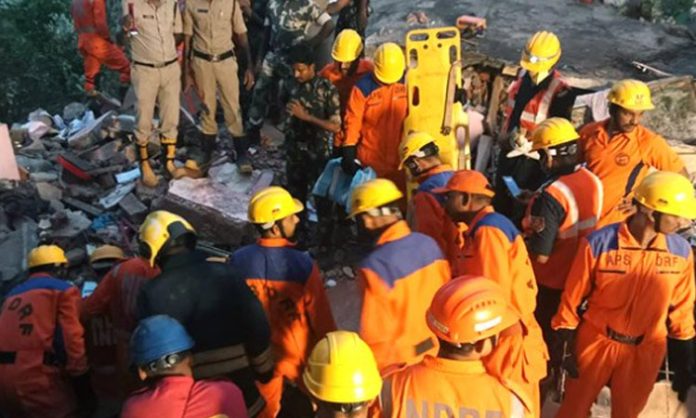 Vishakha building collapsed