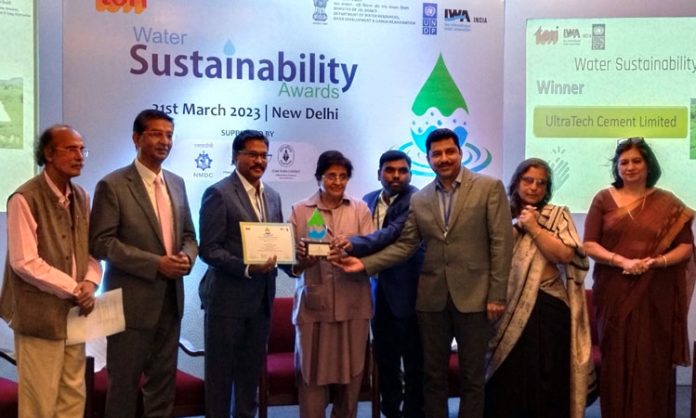 Ultratech wins TERI-IWA-UNDP Water Sustainability