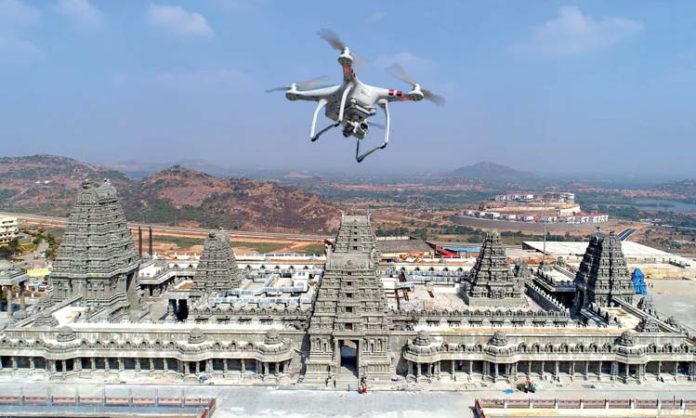 Drone film in Yadadri