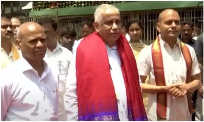 AP Governor Abdul Nazir visited Tirumala