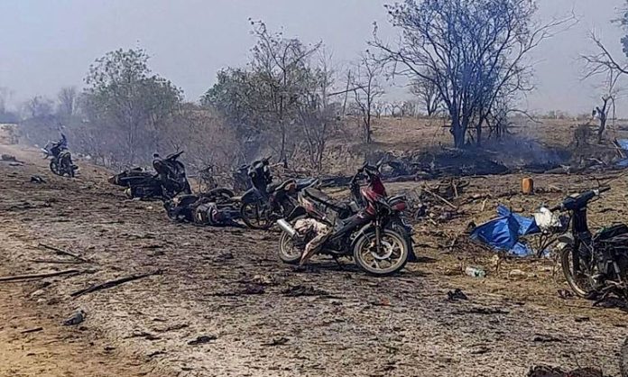 More 100 killed in Myanmar Military airstrikes