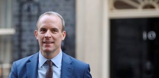 British Deputy Prime Minister Dominic Raab resigns