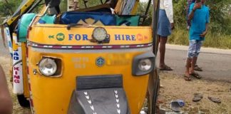 DCM collided with an auto in Nizamabad