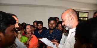 Gandhi outsourcing staff request letter to Bandi Sanjay