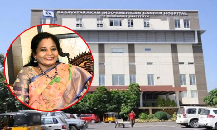 Governor tamilisai visited Basavatarakam Hospital