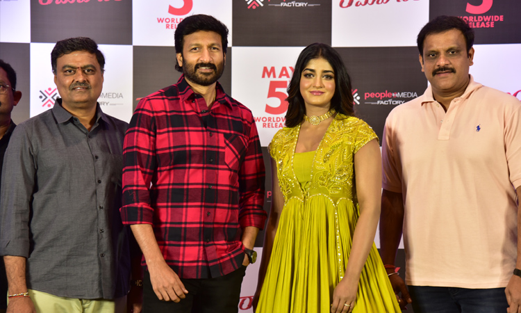 Hero Gopichand and team at Ramabanam press meet