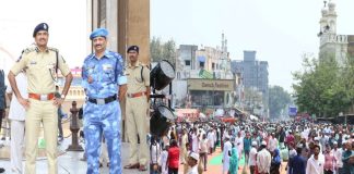 Huge Security Arrangements at Charminar