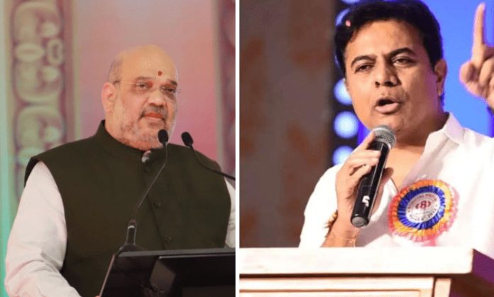 KTR asks Amit Shah to revise CRPF exam notification