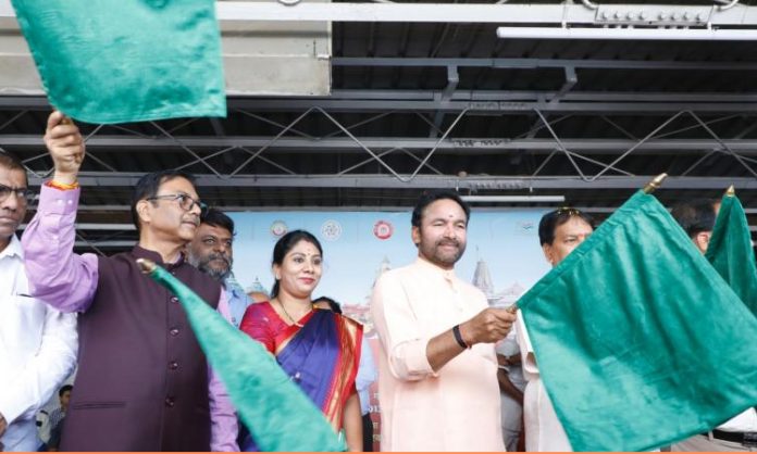 Kishan Reddy launched the Bharat Gaurav train in Secunderabad
