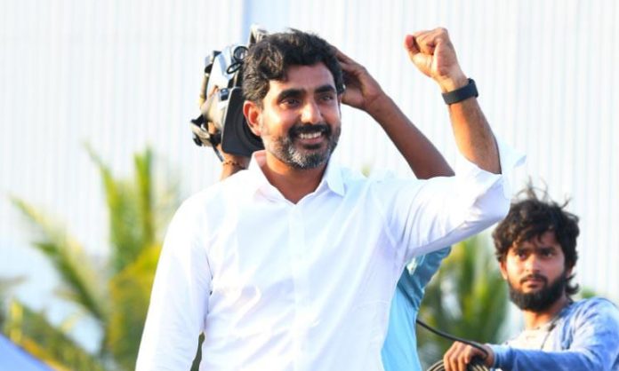 Lokesh Interacts with Farmers in Anantapur