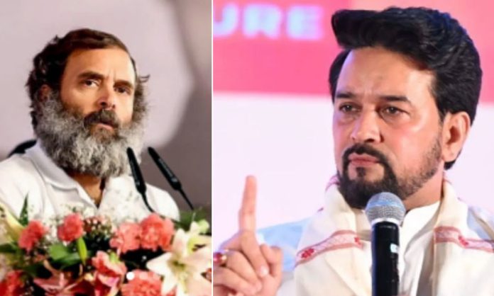 Rahul Gandhi still has time to say apologise: Anurag Thakur