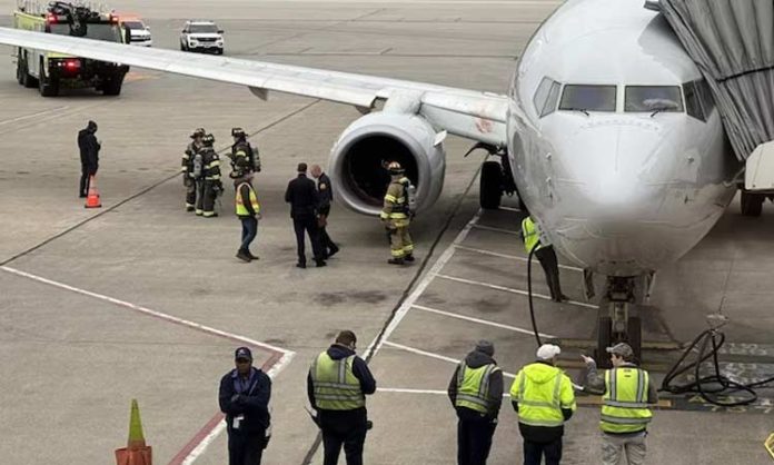 US plane emergency landing