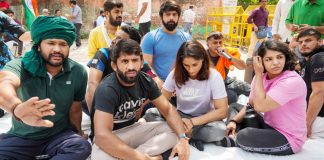 Indian Top Wrestlers Protest