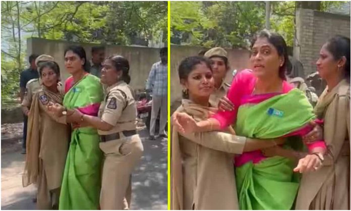 YS Sharmila release from Chanchalguda Jail