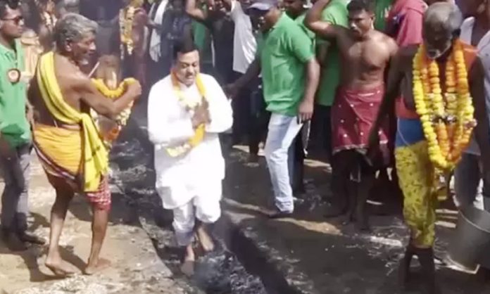 BJP leader who walked on fire