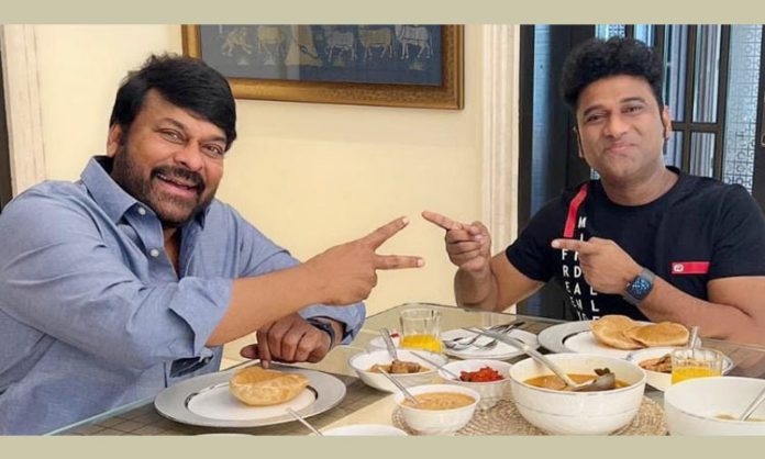 Devishri Prasad had breakfast at Megastar Chiranjeevi's residence